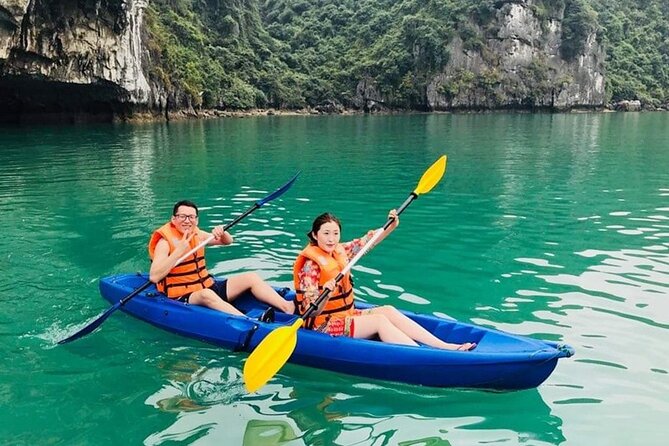 Halong Bay Full-Day with 6 Hour Cruise Kayaking, Swimming, Lunch - Ti Top Island for swimming or the summit