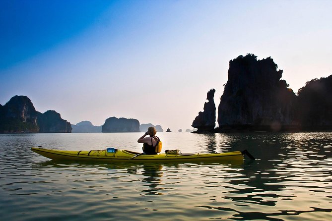 Halong Bay Full Day With Cave, Kayaking And Swimming - Highway Transfer - Hang Luon: a short paddle through the islands