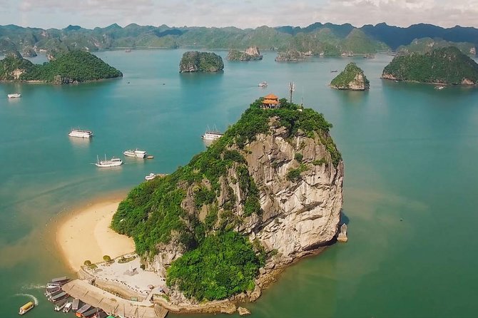 Halong Bay Full Day With Cave, Kayaking And Swimming - Highway Transfer - Sung Sot Cave and its many stairs
