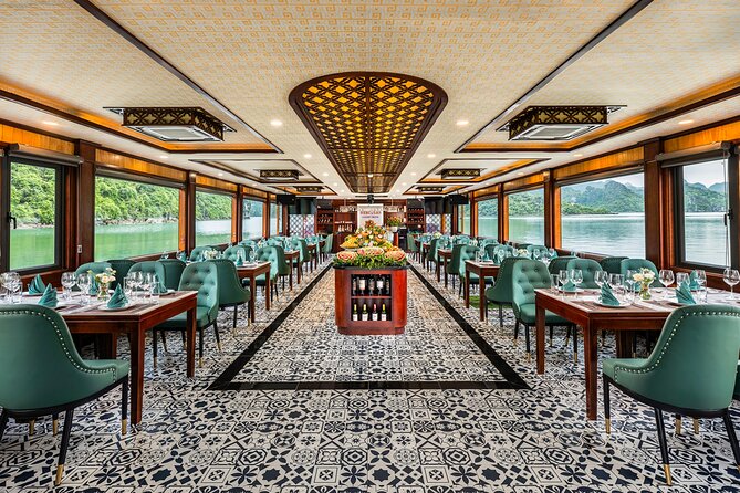 Halong bay Luxur Cruise Day trip: Buffet lunch & Limousine bus - Cruising among Halong Bay’s limestone islands