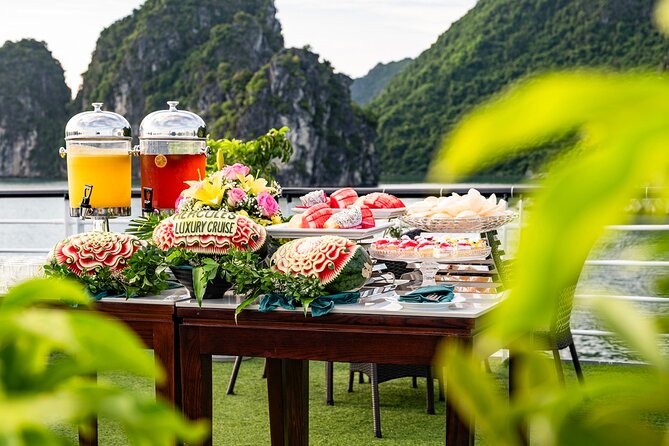 Halong Bay Luxury cruise Day trip: Buffet Lunch, Limousine bus - Surprise Cave: the first major stop