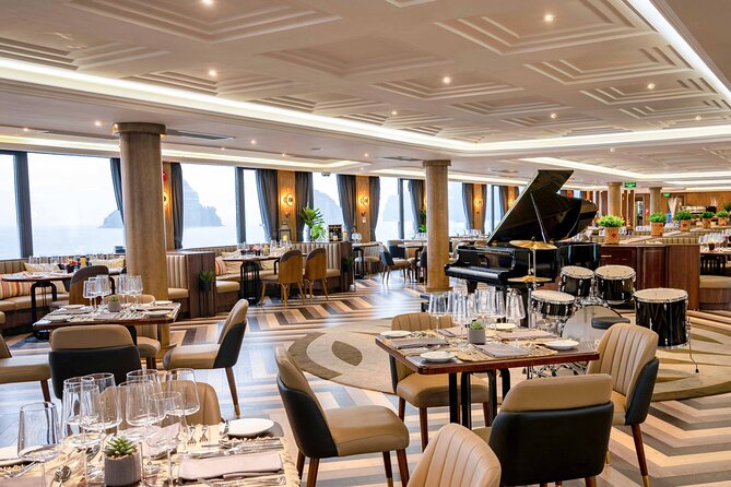 Halong Bay Luxury Dinner Cruise - Ambassador - The fourth-floor sundeck becomes the main stage