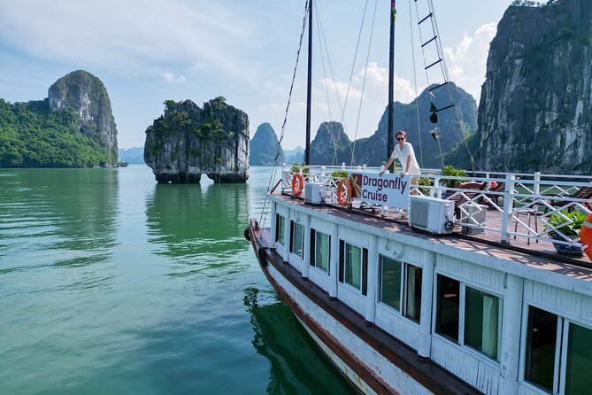 Halong Day Tour Islands, Caves, Kayak, Lunch w Dragonfly Cruise - Arriving at Tuan Chau Marina