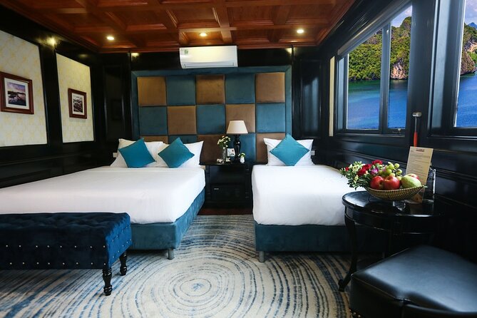 Halong Milalux 5 Star Cruise 2d1n,All inclusive,transfer - Tai Chi and Ti Top Island on the second morning