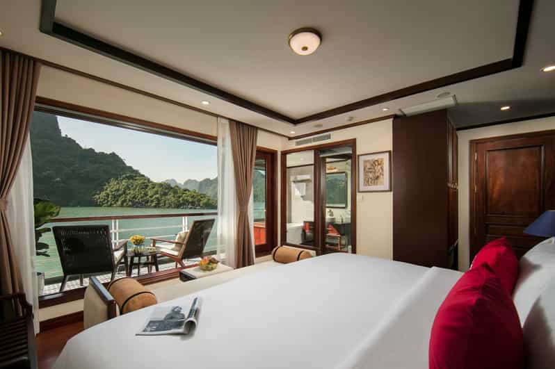 Hanoi: 2-Day Lan Ha & Halong Bay 5 Stars Cruise with Balcony - Lunch among Ha Long Bay’s limestone islands