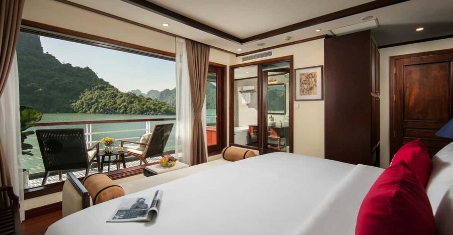 Hanoi: 2-Day Lan Ha & Halong Bay 5 Stars Cruise with Balcony - Settling into a balcony cabin