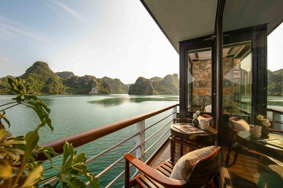 Hanoi: 2D1N Ha Long Bay, Lan Ha Bay by Amanda Luxury Cruise - Sunset, cooking, and dinner on deck