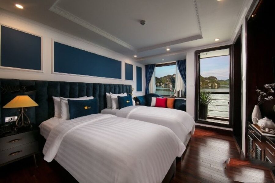 Hanoi: 3-Day Ninh Binh, Ha Long, & Lan Ha Bay 5-Star Cruise - The 5-star cruise and private-balcony cabin