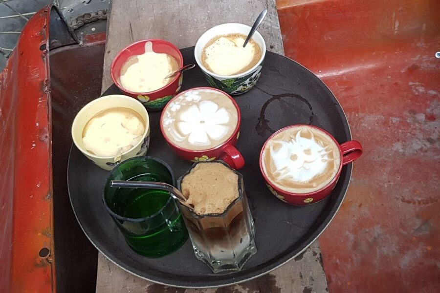 Hanoi Food, Culture, Sightseeing & Fun By Vintage Motorbike - The final meal at a local café