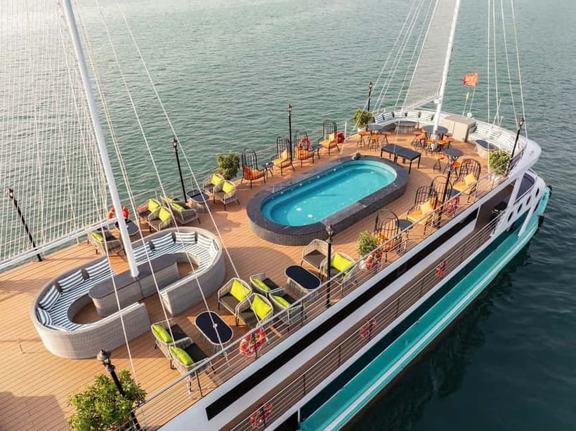 Hanoi: Ha Long Bay Full Day Trip - Amethyst Luxury Cruise - A modern boat with a surprisingly useful layout