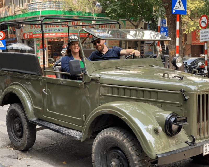 Hanoi: Historic Jeep Tour - Food stops, egg coffee, and Train Street
