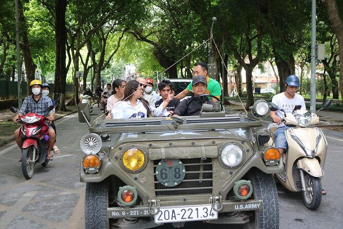 Hanoi Jeep City Tour combine Countryside Train Street, Hidden Gem - Long Bien Bridge connects city and countryside