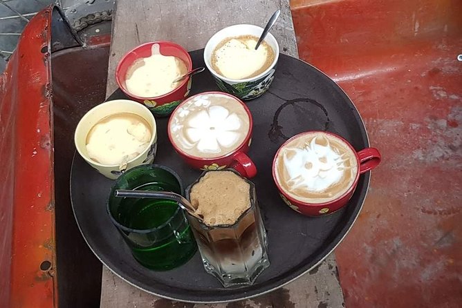 Hanoi Motorbike Tour: Food, Culture and Fun by Vintage Motorbike - Hanoi Train Street and the coffee stop