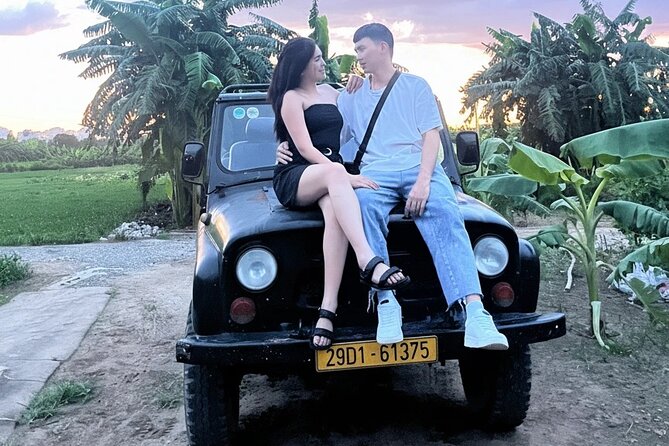 Hanoi Offbeat Jeep Tours - Two war sites with very different moods