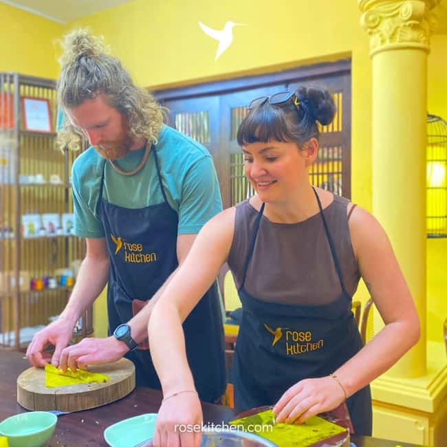 Hanoi: Rose Kitchen: Pho/Bun Cha/Nem+ Free Egg/ Salt Coffee - What the cooking lesson feels like