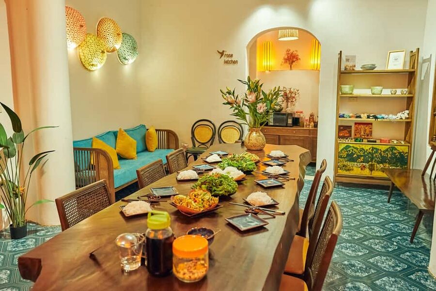 Hanoi: Rose Kitchen: Pho/Bun Cha/Nem+ Free Egg/ Salt Coffee - Eating the food you helped prepare