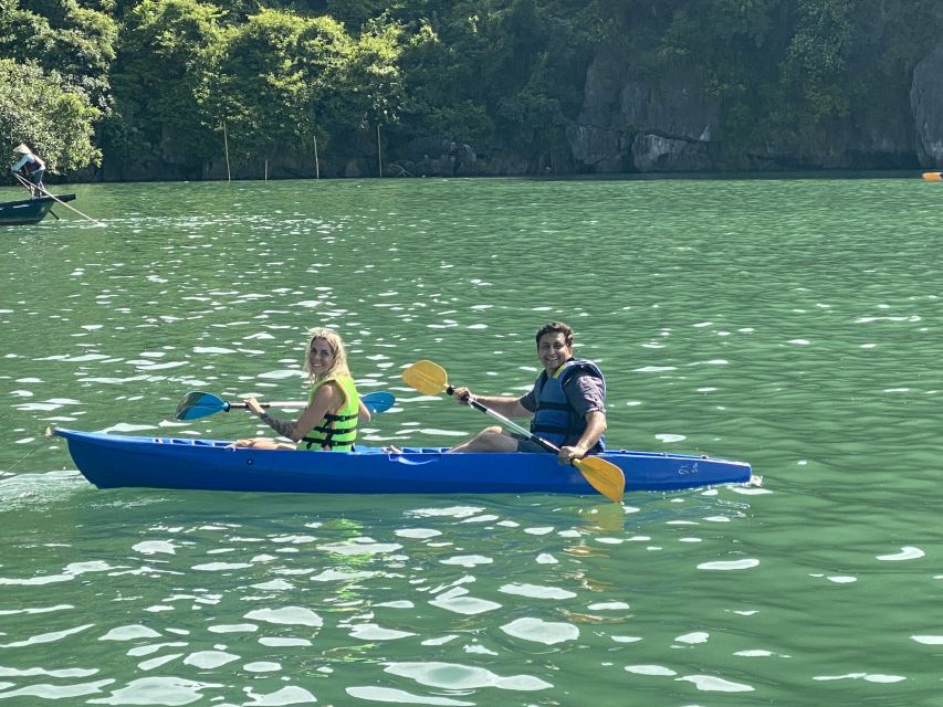 Hanoi: Roundtrip Halong Bay Islands, Caves, Kayaking & Lunch - Cruising past Ha Long Bay’s famous rock formations