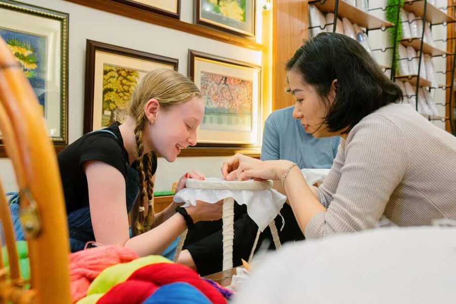Hanoi's Heritage: Embroidery Workshop in Ancient House - The lotus motif and the value of making something yourself