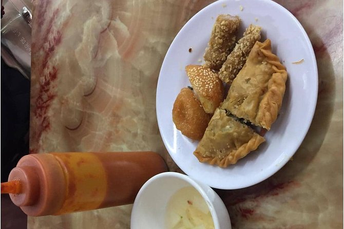 Hanoi Street Food + Night Life Tour - Local pancake, noodle soup, and sweet donuts