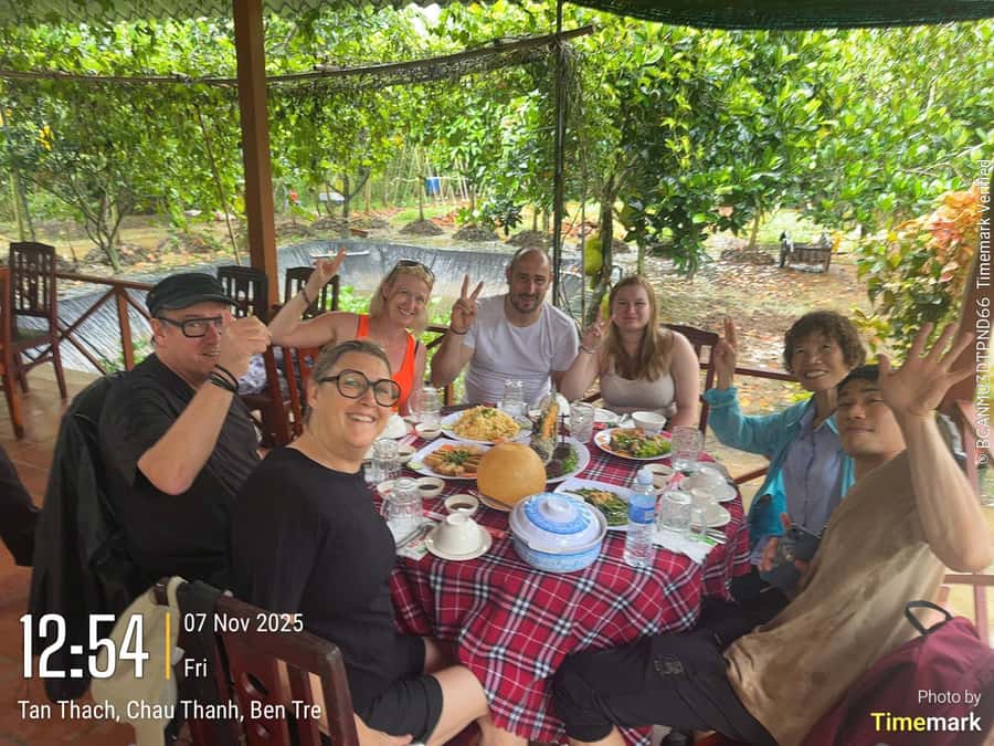 HCM: Authentic Mekong Delta - Boat, TukTuk, Khot Cake Making - The small rowing boat and return to Ho Chi Minh City