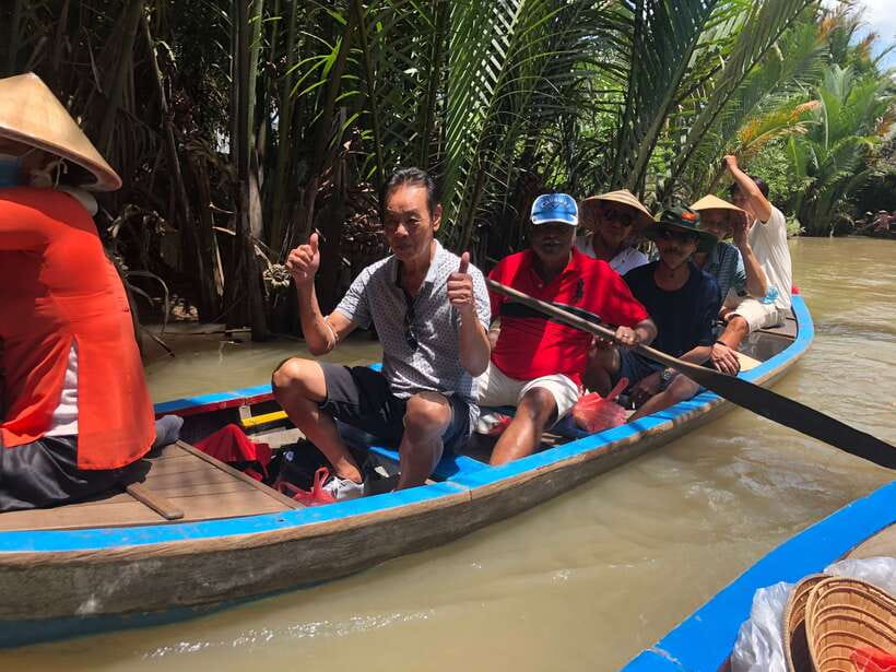 HCM: Mekong Delta Islands Boat & Tuk-Tuk Tour with Tastings - Vinh Trang Pagoda and the first glimpse of My Tho