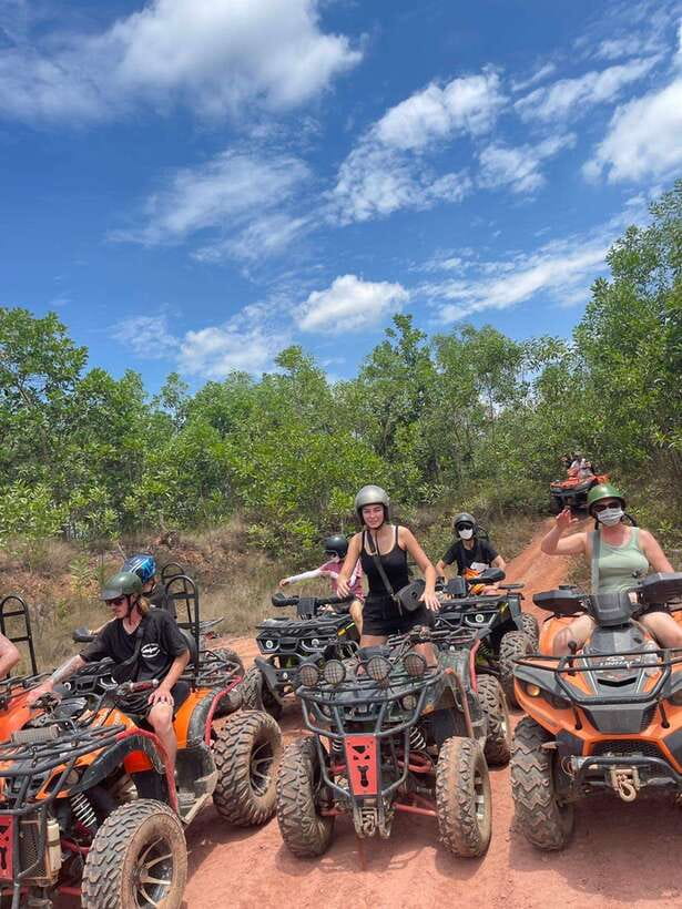 Hoi An: ATV Quad Bike Adventure and BBQ Feast - Getting comfortable on the ATV
