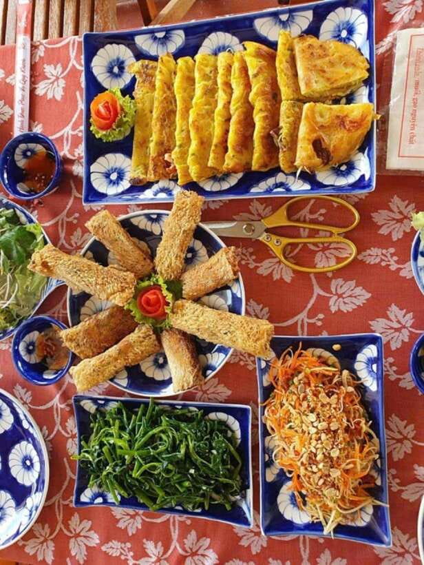 Hoi An: Basket Boat Ride, Cooking Class by Hangcoconut - Eating the Food You Prepared