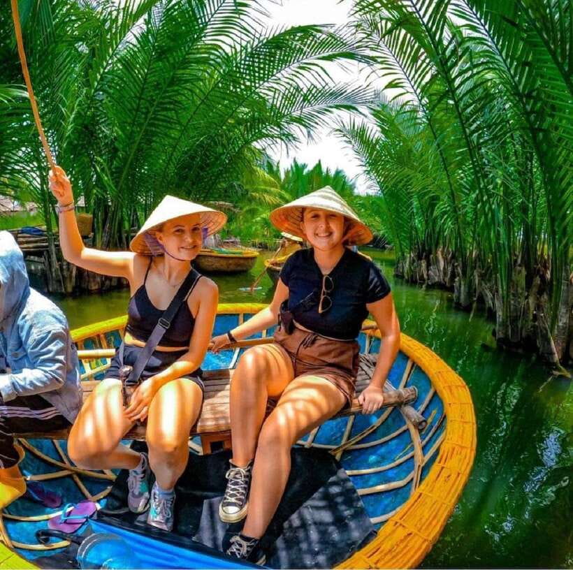 Hoi An: Coconut Basket Boat Ride by Hangcoconut - Cruising through the coconut-palm waterways
