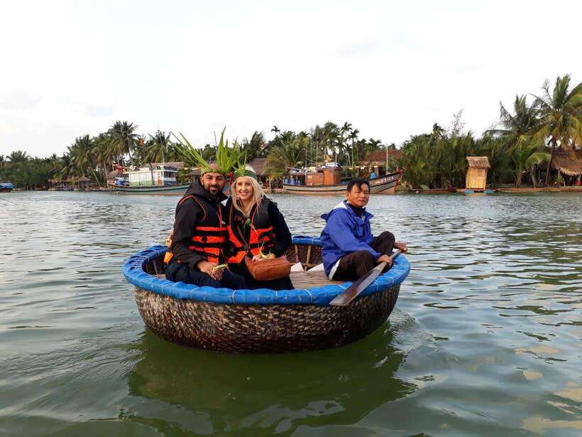 Hoi An: Coconut Basket Boat Ride by Hangcoconut - The spinning boats, performances, and karaoke