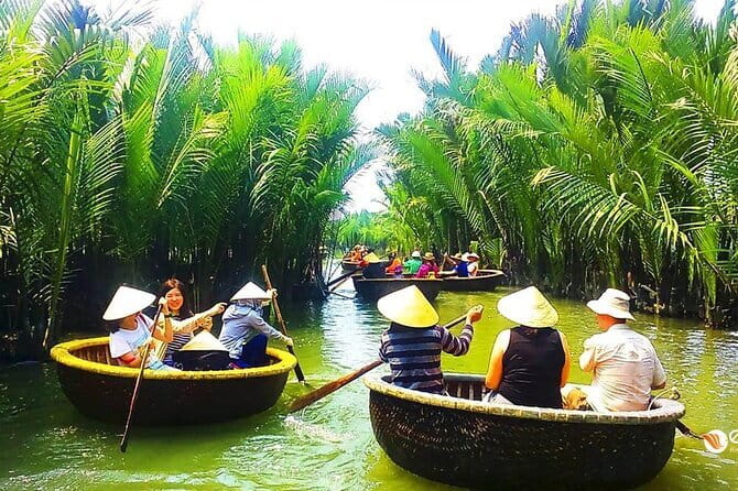Hoi an Coconut Boat & Hoi an Ancient Town From Da nang or Hoi an - Bay Mau Coconut Forest by round boat