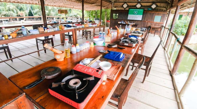 Hoi An: Cooking Class + basket boat (free transfer in Hoian) - Bay Mau Coconut Forest by round basket boat