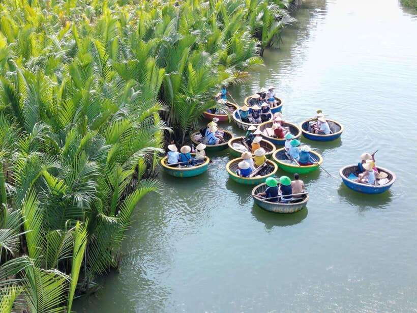 Hoi An: Cooking Class, Crab Fishing-Basket Boat, Market Tour - Riding through Cam Thanh’s coconut forest