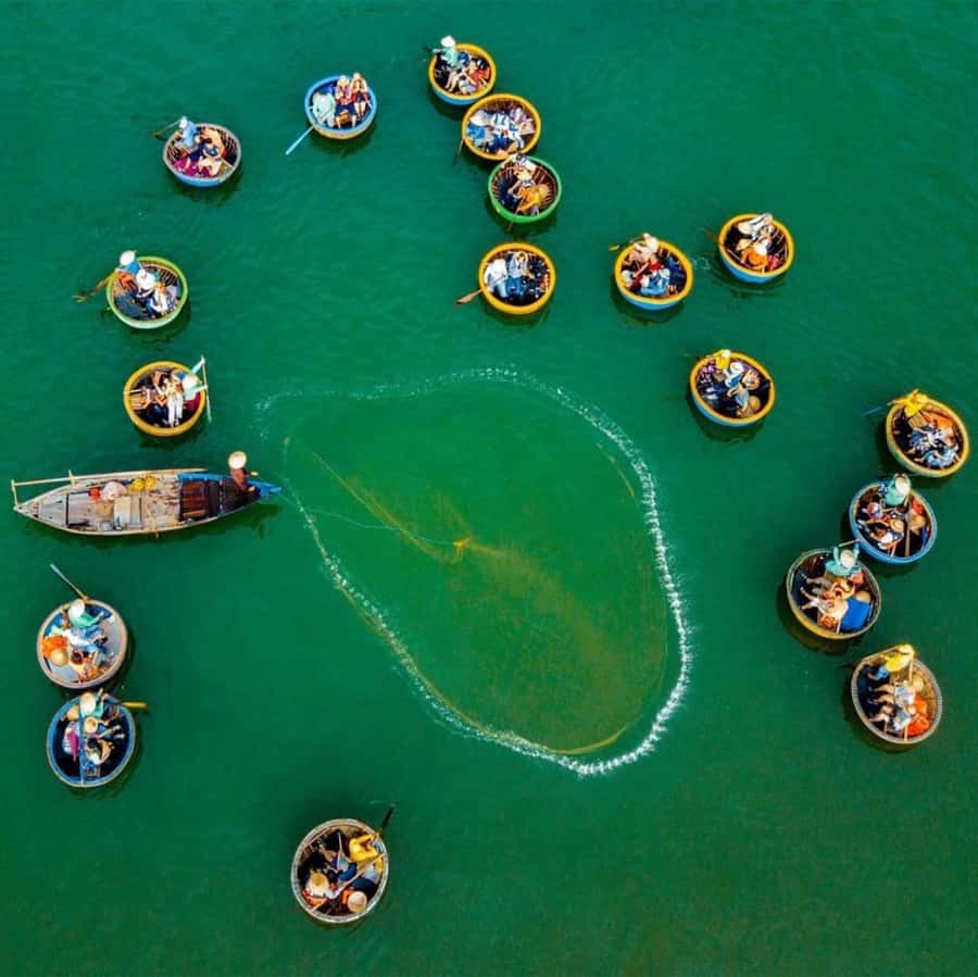Hoi An: Lantern Making, Basket Boat, and Cooking Class - The Nipa Forest basket boat ride
