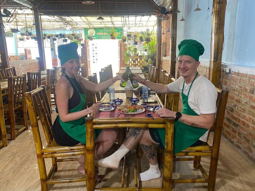 Hoi An: Traditional Cooking Class & meal with Local Family - Four dishes, including pancakes and spring rolls