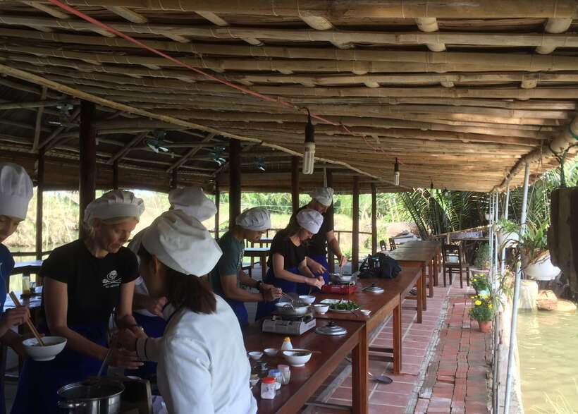 Hoian/Danang: Eco Cooking Class, Cruise Trip, Basket Boat - Cruising toward Cam Thanh village