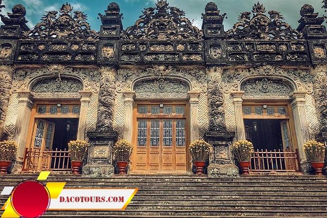 Hue Citadel tour by authentic Train via Hai Van Pass from Da Nang - Thien Mu Pagoda beside the Perfume River