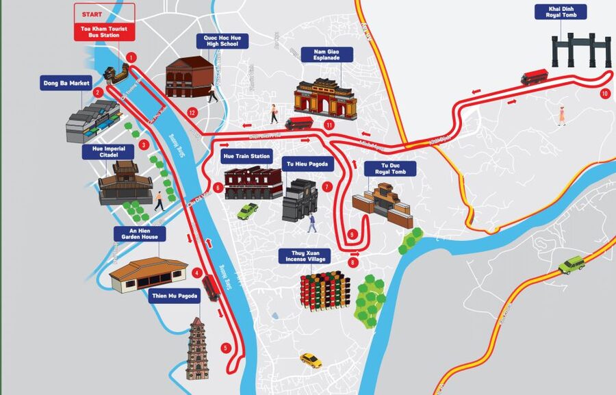 Hue: City Sightseeing Hop-On Hop-Off Bus Tour - What the Hue bus tour is really good for