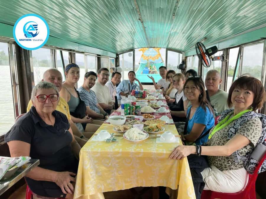 Hue City Tour Full Day - Group Tour - Thien Mu Pagoda beside the Perfume River