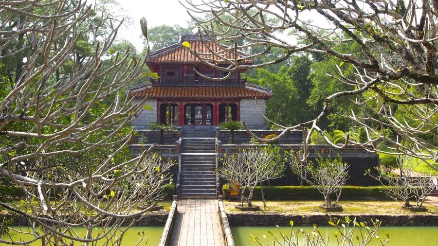 Hue City Tour Full day - Small group tour - Khai Dinh Tomb’s ornate mixture of styles