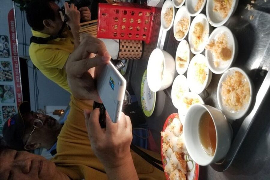 Hue: Night Street Food Tour by Cyclo with a Local Guide - Banh khoai offers Hue’s crisp, savory side