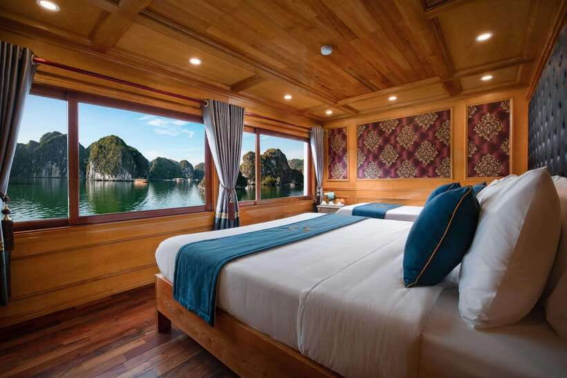 Lan Ha Bay: 2-Day Cruise with Meals, Activities and Pickup - Food, drinks, and the small-boat atmosphere