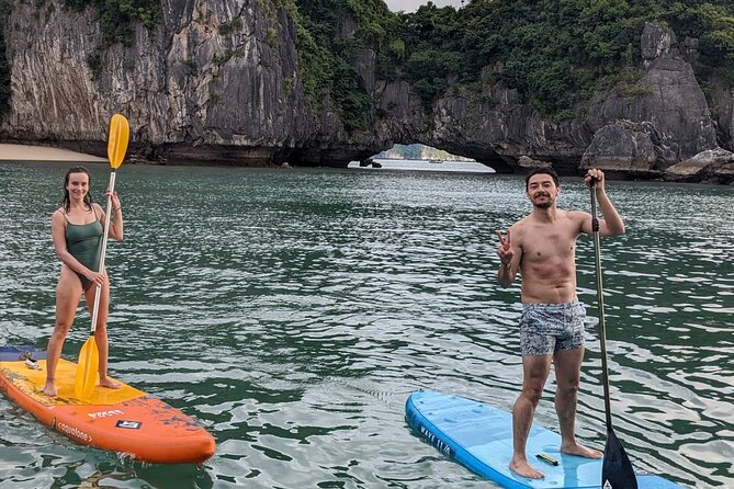 Lan Ha Bay Day Tour from Hanoi & Cat Ba Town - Serenity Boutique - Ba Trai Dao and the afternoon swim