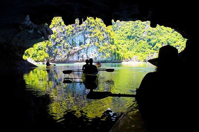 Lan Ha Bay Full-Day Cruise Tour from Hanoi - Serenity Boutique - Boarding at Beo Wharf and passing Cai Beo