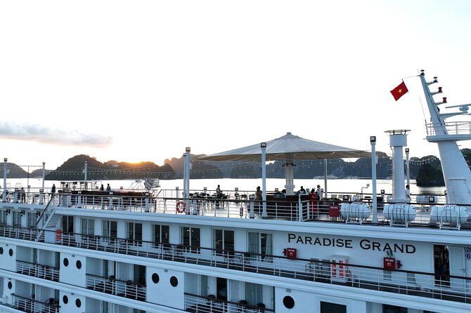 Lan Ha Bay Overnight on Paradise Grand Cruise - The ship: private balconies and a large sundeck