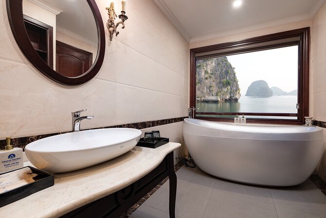 Lan Ha - Ha Long Bay 5Star cruise-Private balcony cabin 2day trip - Day 2: Tai chi before breakfast