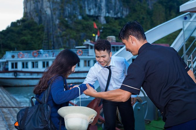 Luxury Halong Bay 1 Day on Cruises From Hanoi with Bus & Lunch - Sung Sot Cave and the walking involved