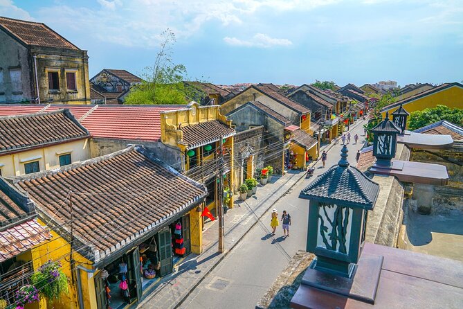 Marble Mountain - Hoi An Colour Lanterns & Night Market from DN - Hoi An after sunset, with lanterns and the Japanese Bridge