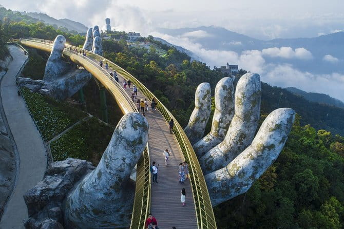 Marble Mountains and Ba Na Hills (Golden Bridge) full day tour - The Golden Bridge and Ba Na Hills highlights