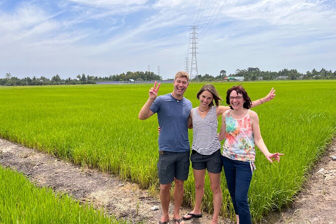Mekong Day Trip Explore Village Bicycle CookingClass Group 12 Pax - Vinh Trang Pagoda adds a calm cultural stop