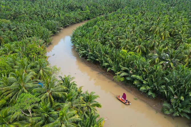Mekong River Relaxing Sail boat cruise to Coconut Canals (1.5HRS) - What $35 buys you in Ben Tre